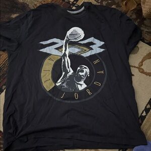 Jordan Black and Gold Graphic Men's Tee